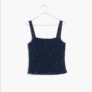 Madewell - Lucie Smocked Tank Top in Bandana Flower